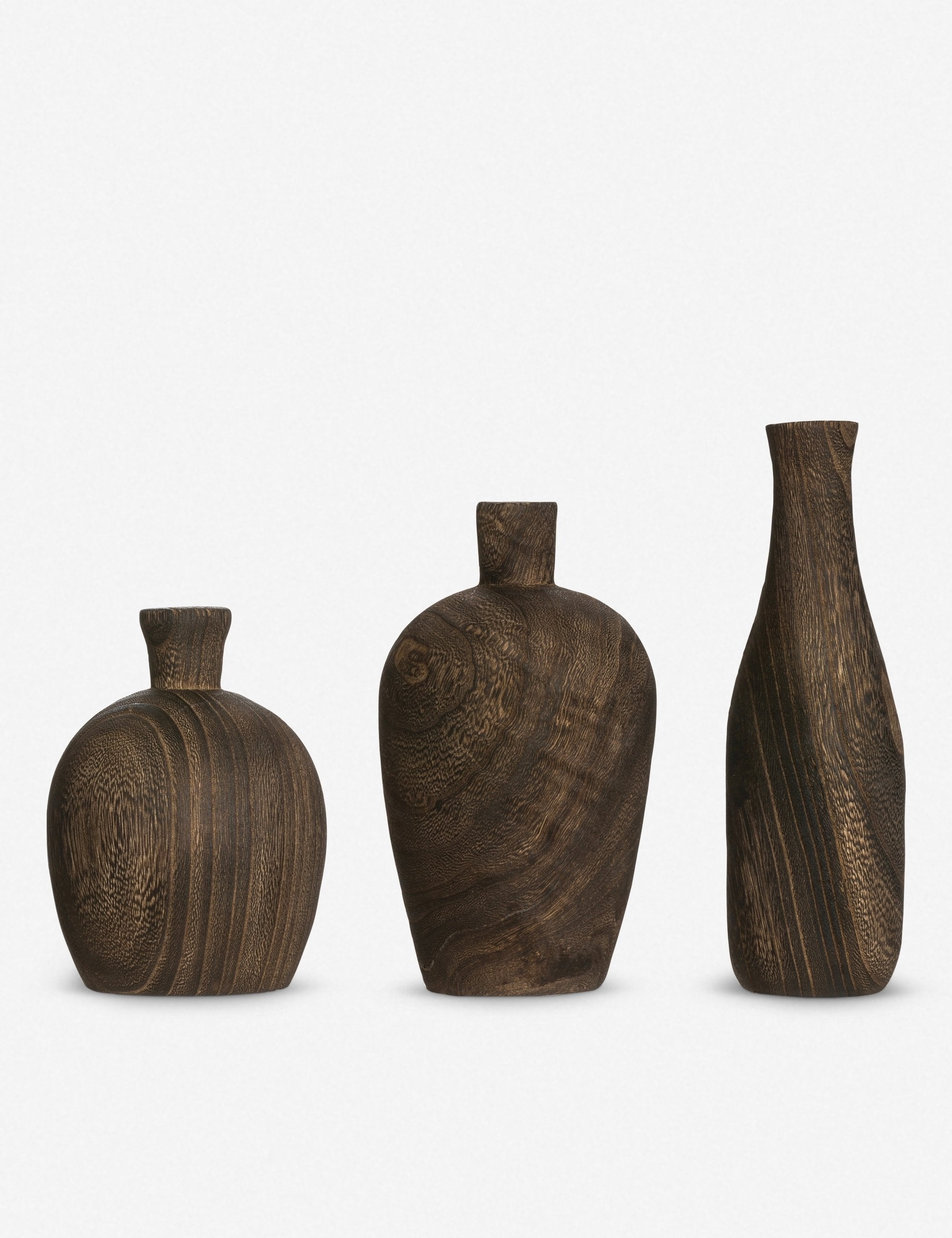 Lulu and Georgia Charlynn Wood Vases (Set of 3) - view 2