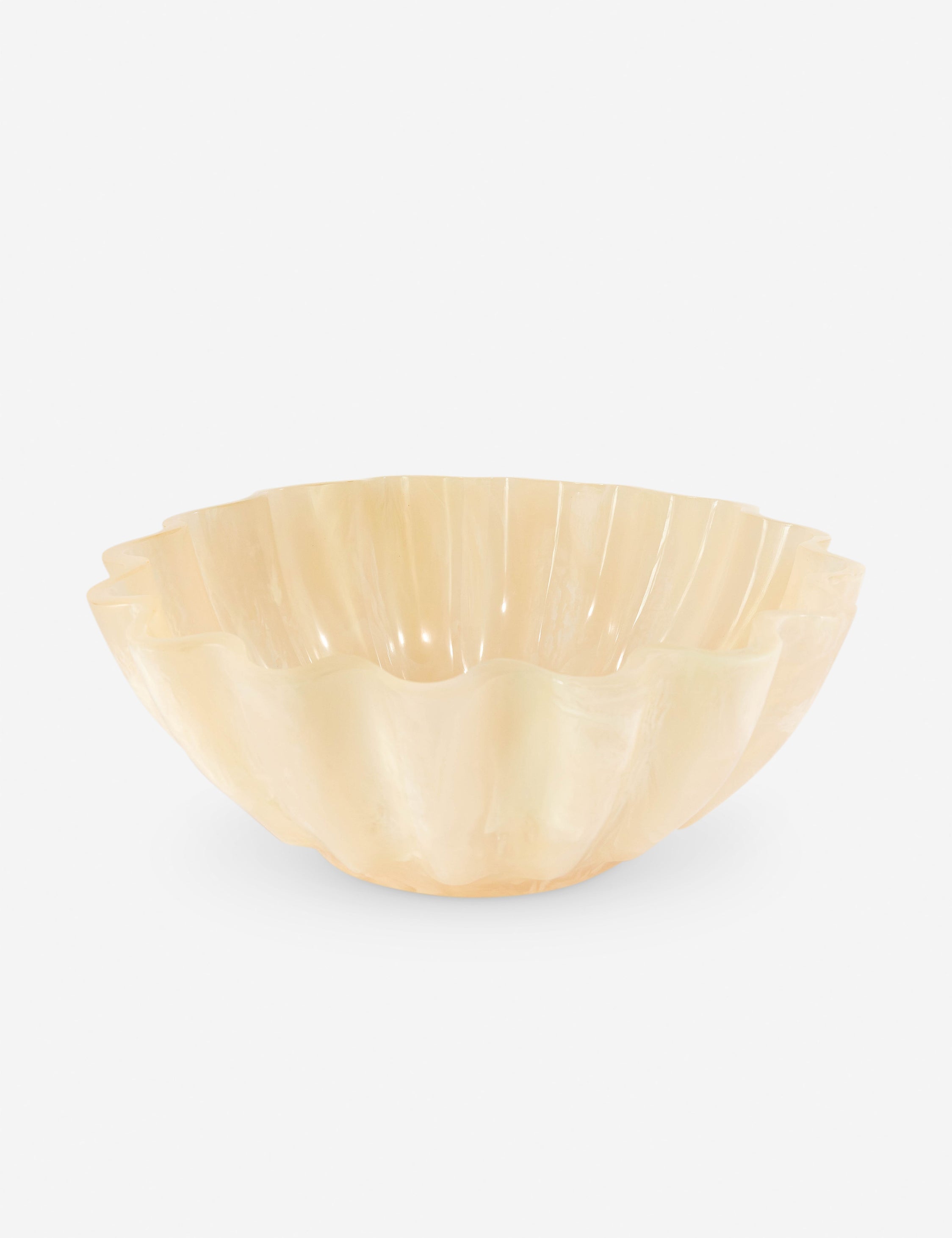 Lulu and Georgia Marika Resin Serving Bowl – Cream - view 2