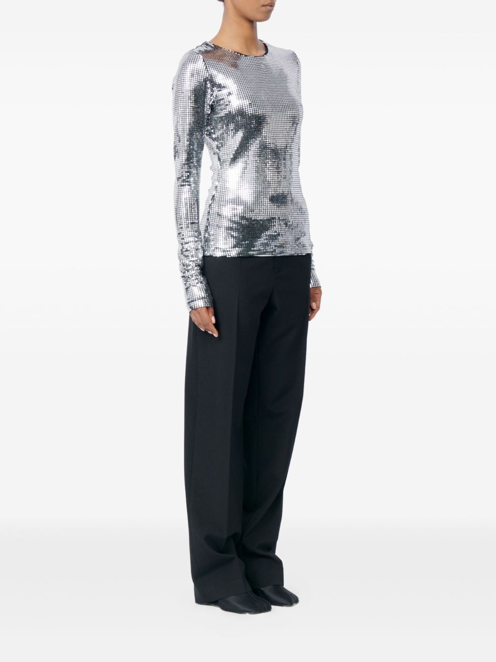 MM6 Maison Margiela Metallized top - view 4