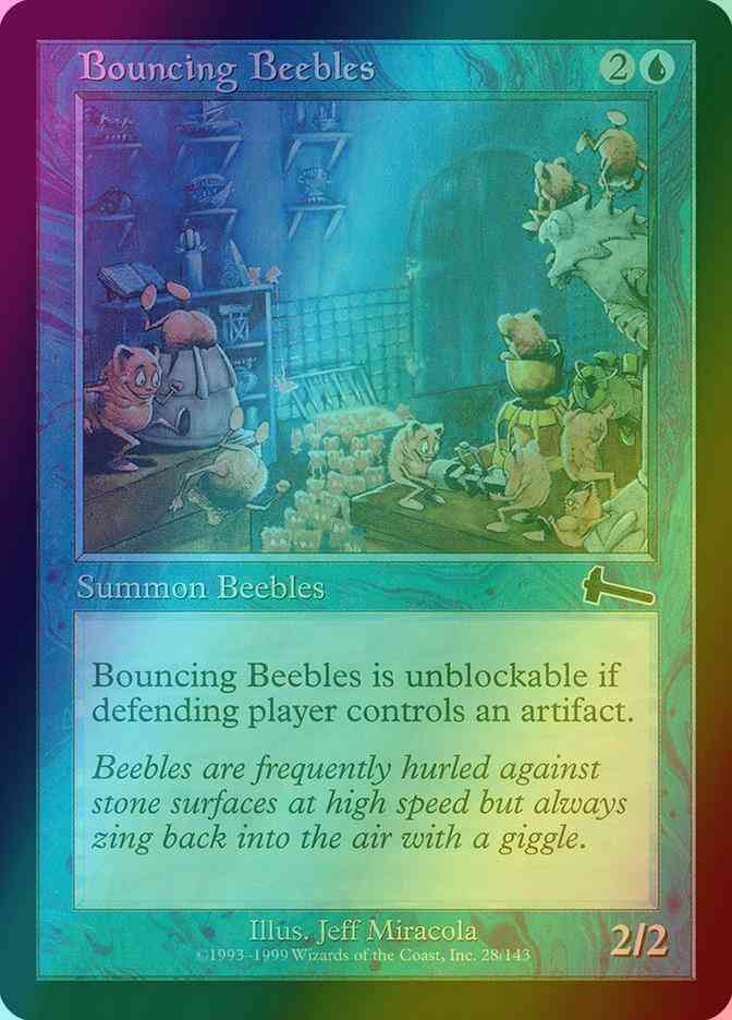 Bouncing beebles 28 – Magic Bouncing Beebles [28] [Urza's Legacy] [Foil]