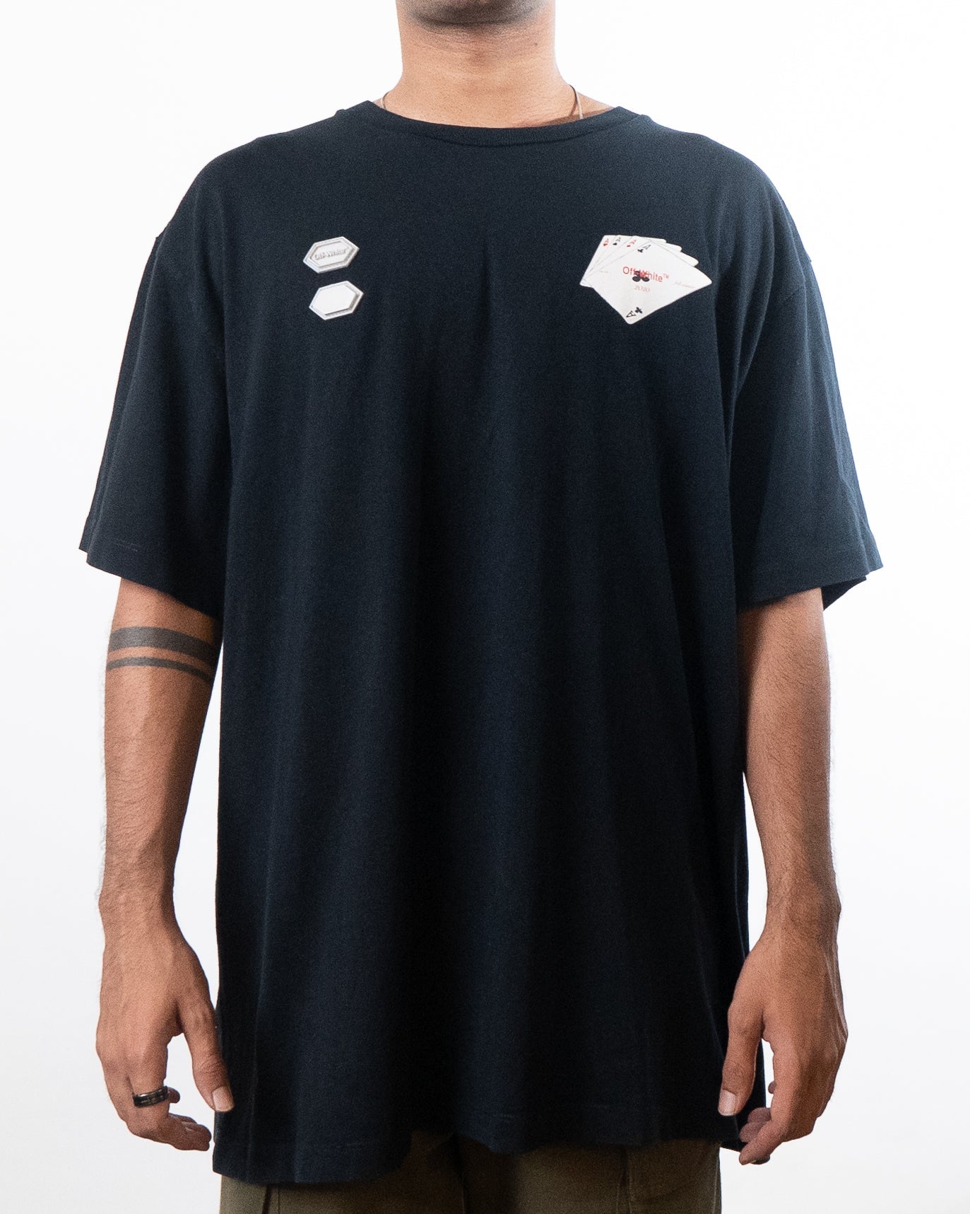 Off-White Hand Card Over T-Shirt