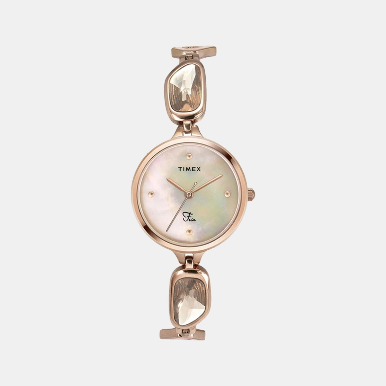 Timex Fria Women Quartz Two Tone Dial Analog Stainless Steel Watch TWEL15902