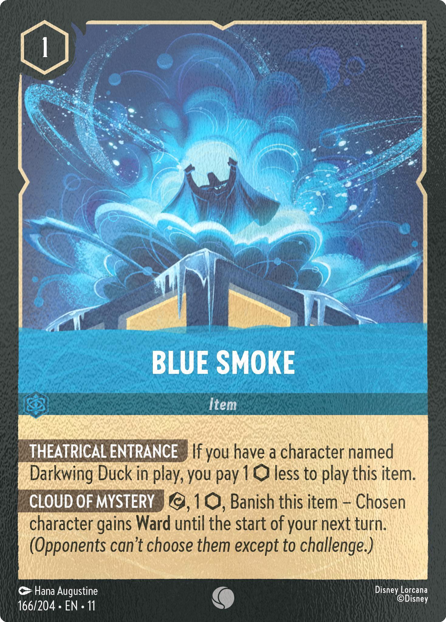 204 winterspell cold – Lorcana Blue Smoke - 166/204 [Winterspell] [Cold Foil]