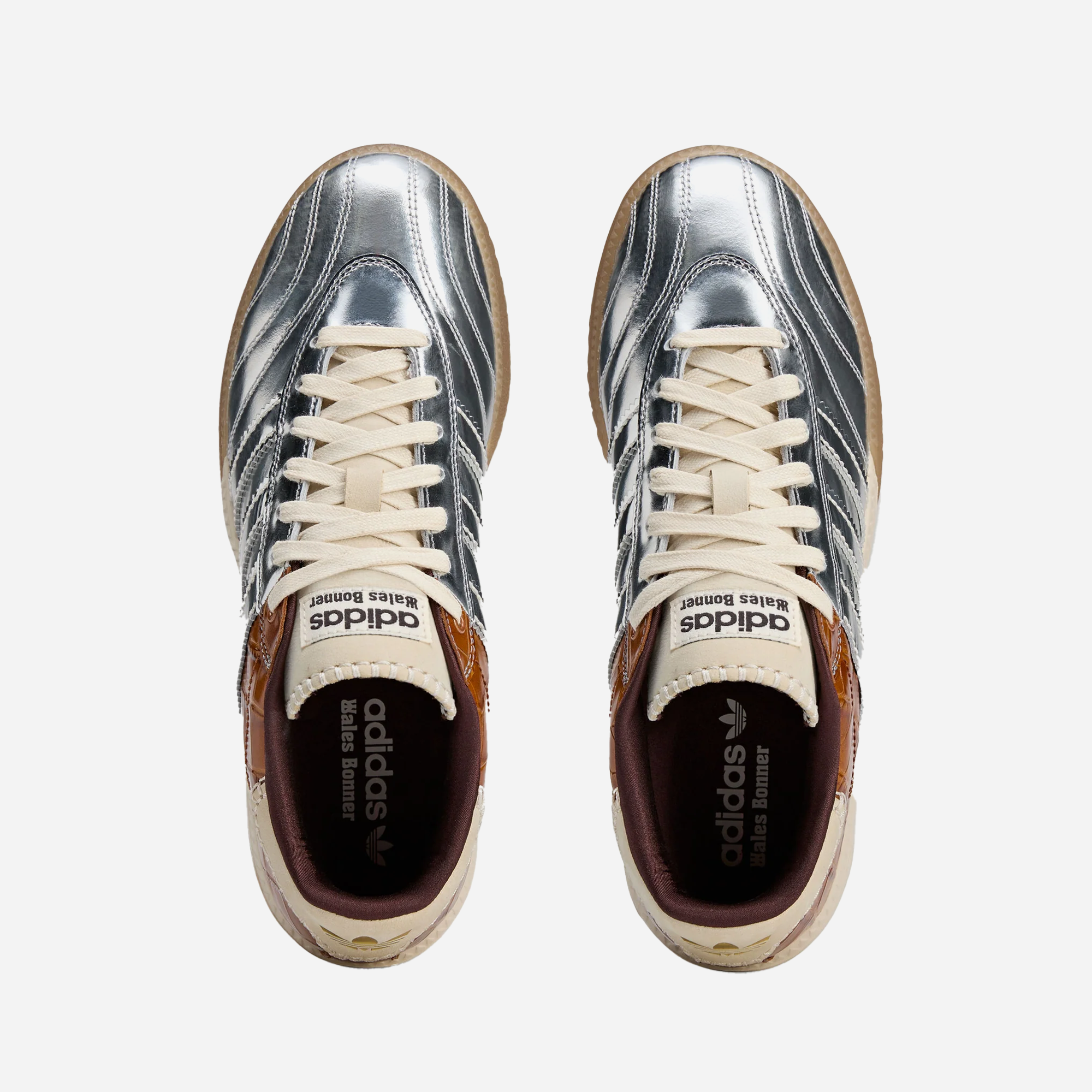 Adidas Wales Bonner x Samba Millennium 'Silver Metallic Easy Yellow' - view 2