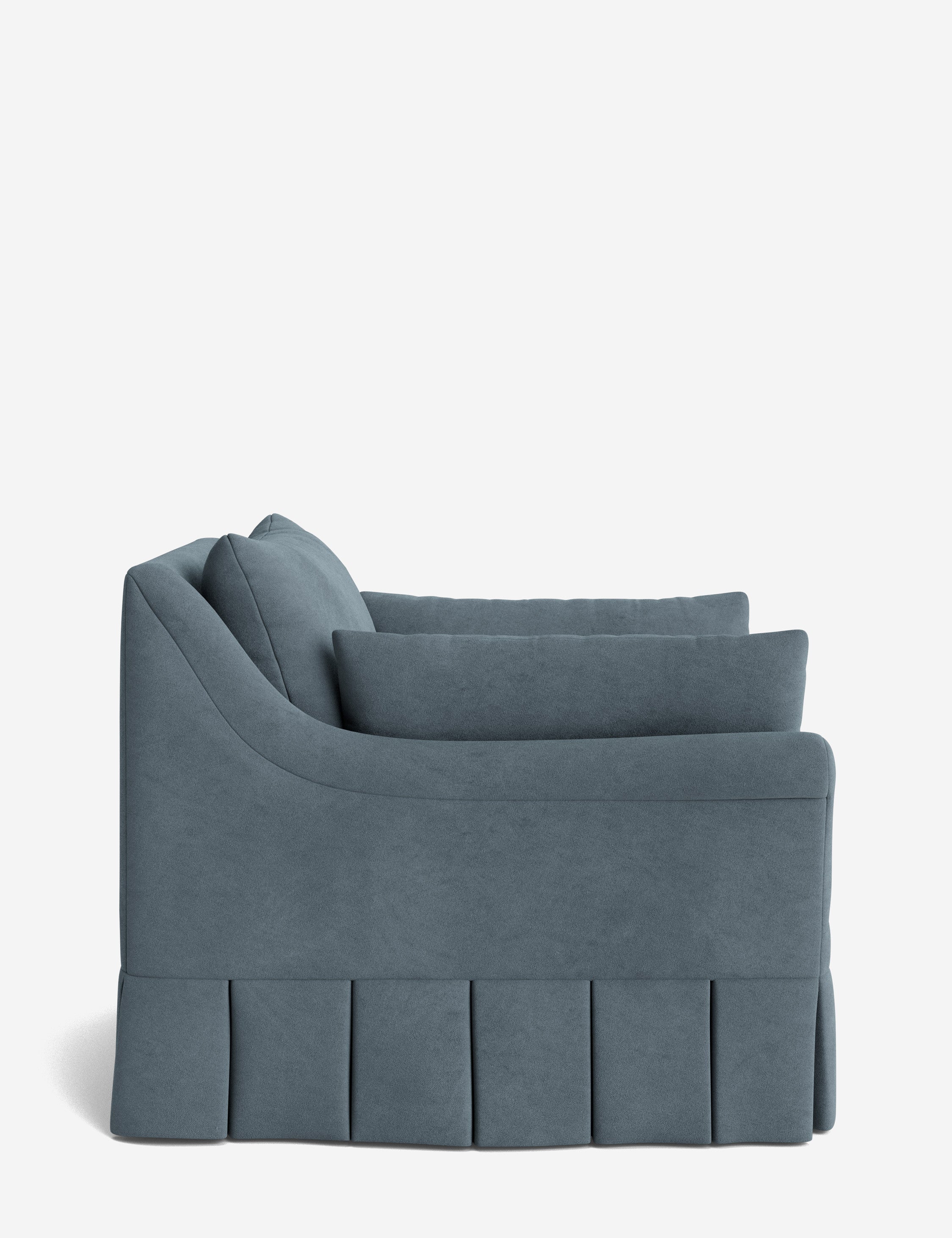 Lulu and Georgia Portola Rolled Arm Luxe Depth Pleated Chair - view 107