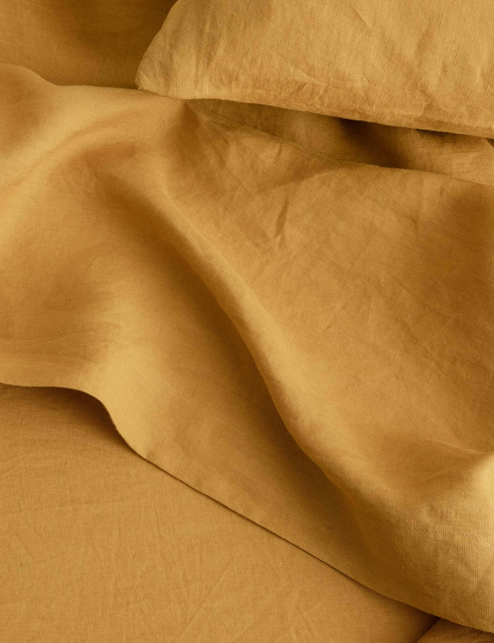 Lulu and Georgia European Flax Linen Flat Sheet by Cultiver