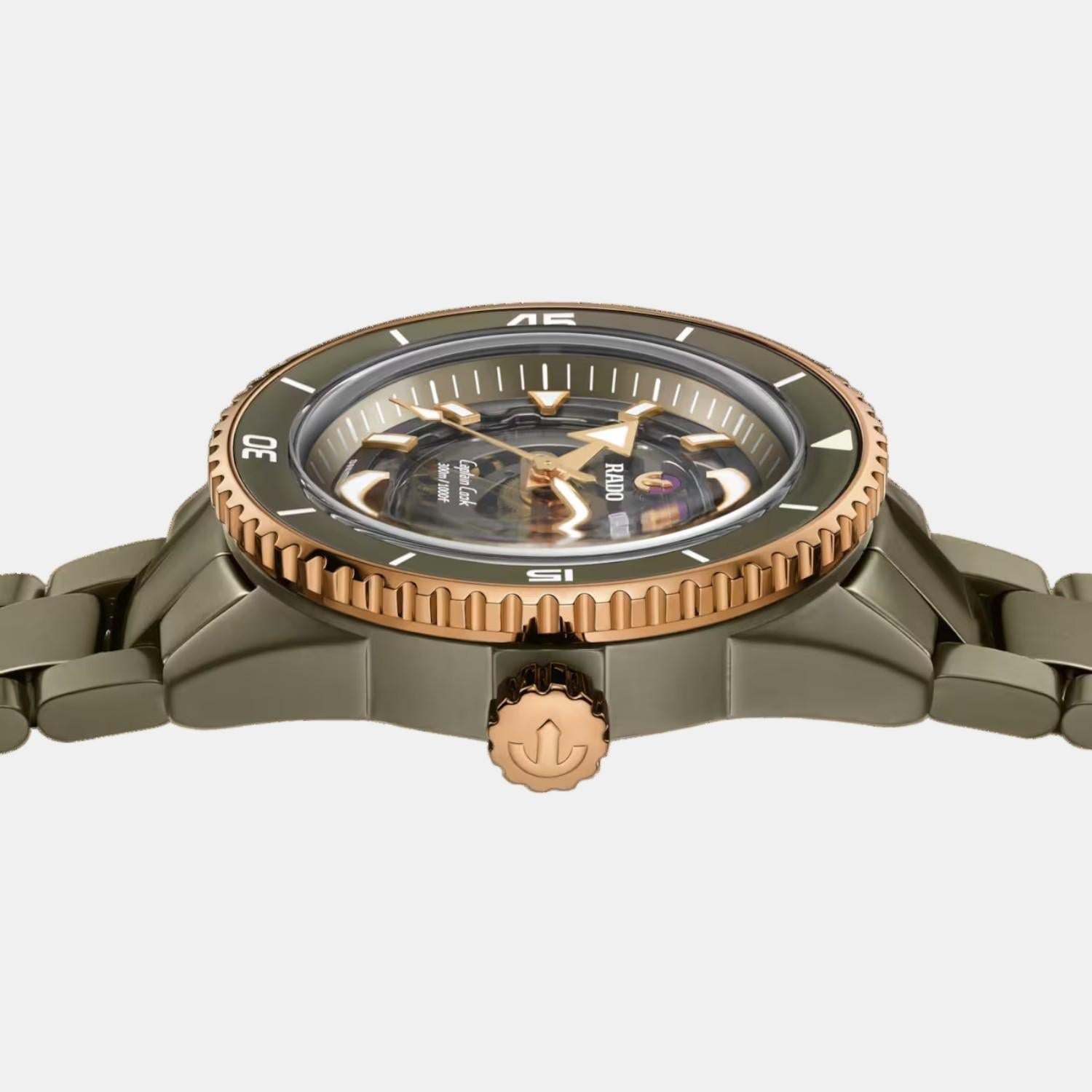 Rado Captain Cook Men Automatic Grey Dial Analog Ceramic Watch R32150162 - view 3