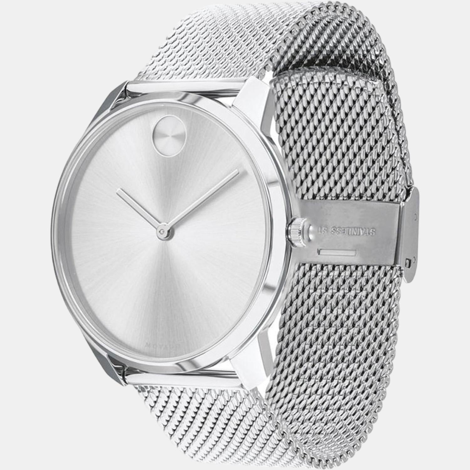 Movado Bold Men Quartz Grey Dial Analog Stainless Steel Watch 3600599 - view 3