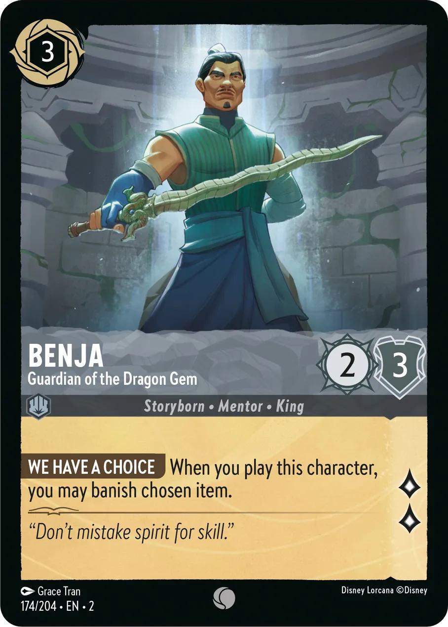 Lorcana Benja - Guardian of the Dragon Gem - 174/204 [Rise Of The Floodborn] [Non-Foil]