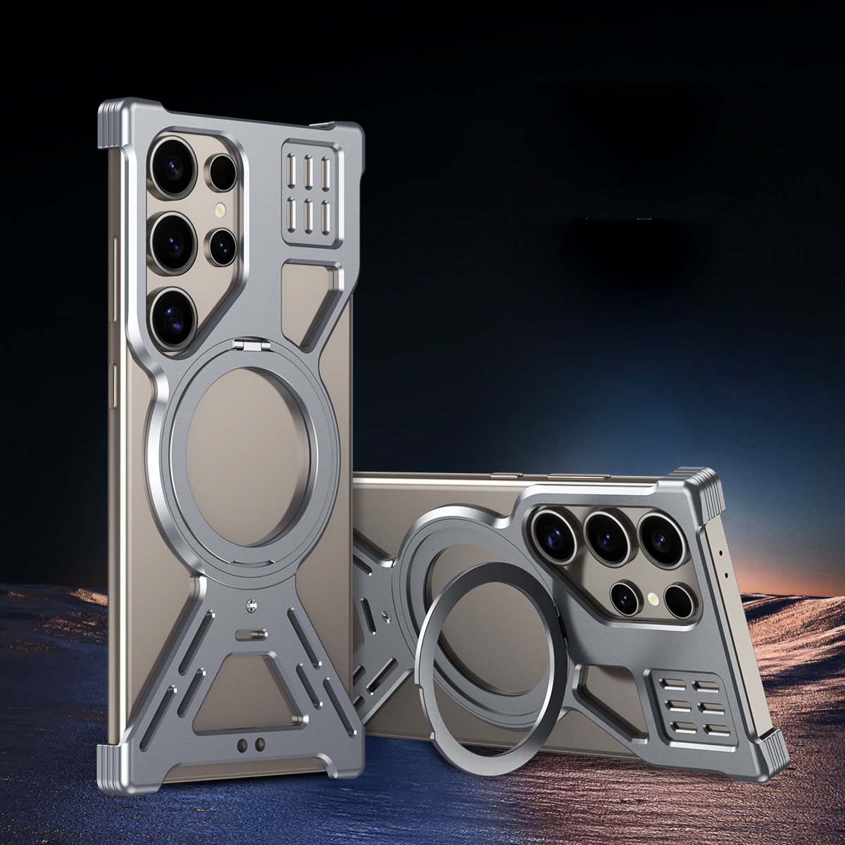 Million Cases Galactic Armor Magnetic Bracket Frame Case - Samsung - view 2