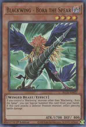 Yu-Gi-Oh! Blackwing - Bora the Spear - BLCR-EN057 - Ultra Rare - 1st Edition