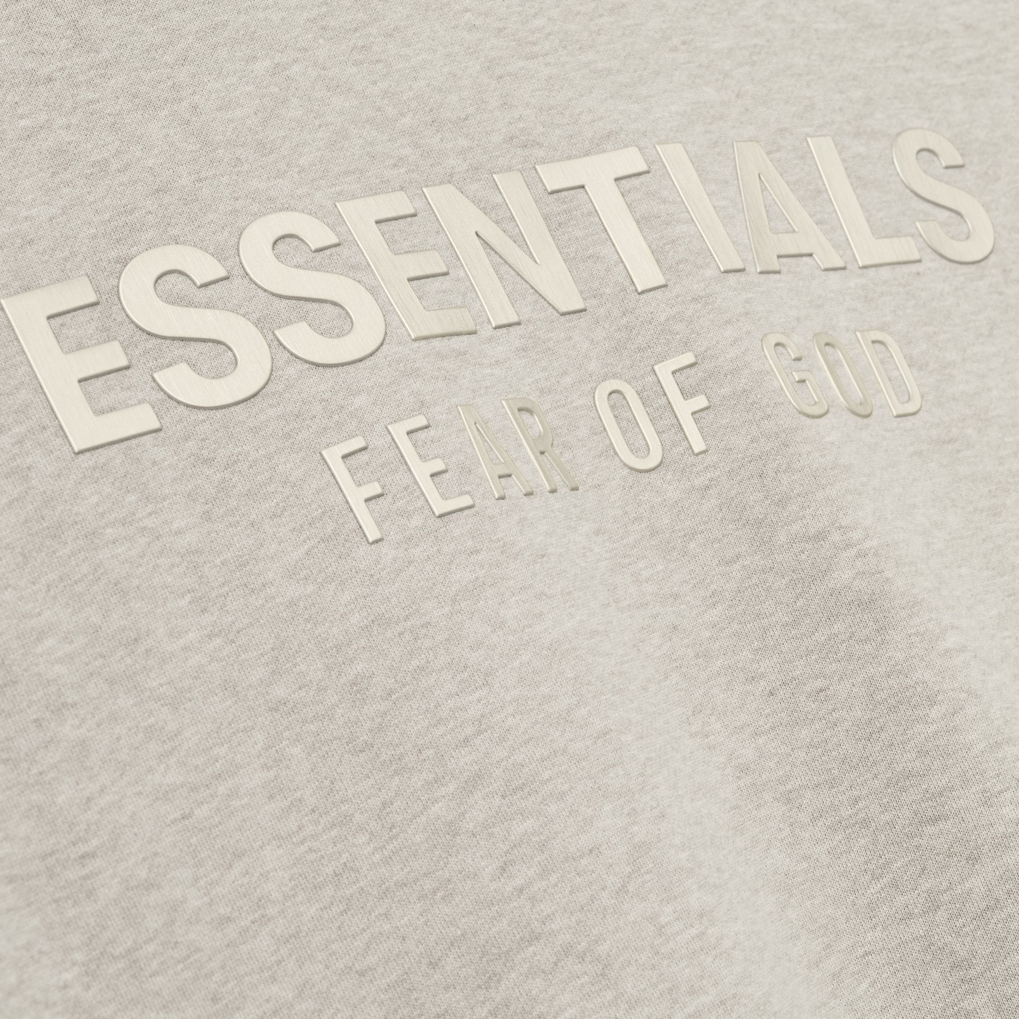 Fear Of God Essentials SS25 Classic Fleece Zip-Up Hoodie- Heather Stone - view 2