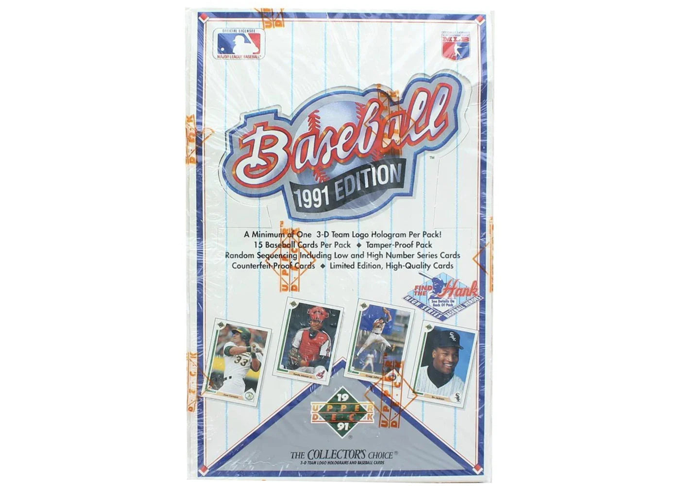 1991 Upper Deck Series 1 Baseball Hobby Box