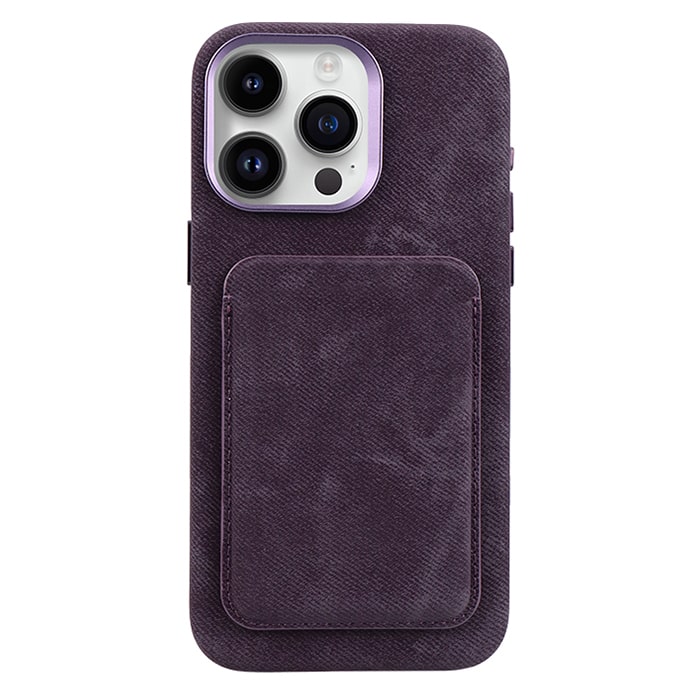 BlackTree Denim Fabric Wallet Case For iPhone 15 Pro Max - view 4