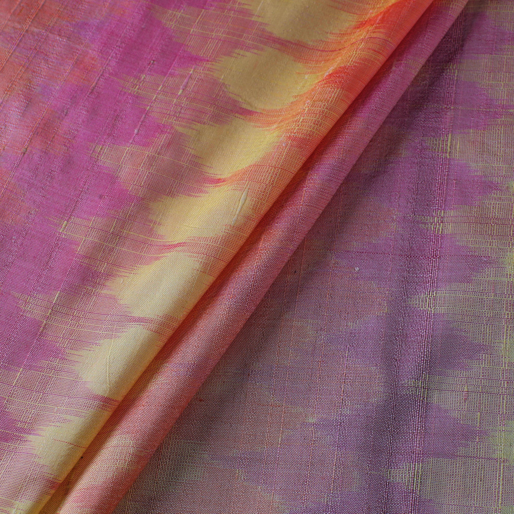 SOUTH KARGHA Multicolor - Pochampally Ikat Weave Handloom Pure Raw Silk Fabric 22 - view 2