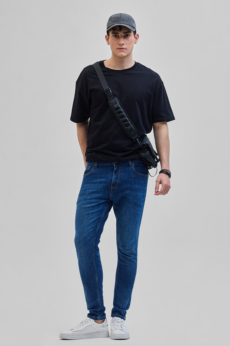 SNITCH Navy Skinny Fit Jeans - view 2