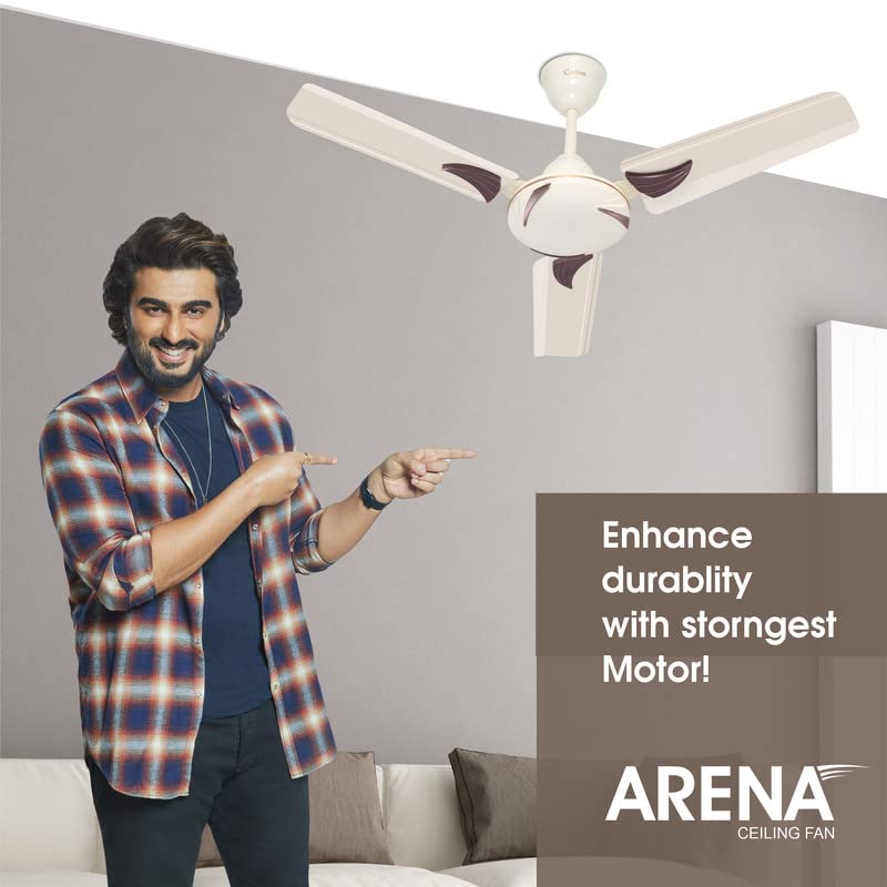 Candes Arena 900mm Ceiling Fan High Speed Anti-dust Decorative 3 Star Rated Ceiling Fan 2 Yrs Warranty (Ivory, 900mm) - view 2