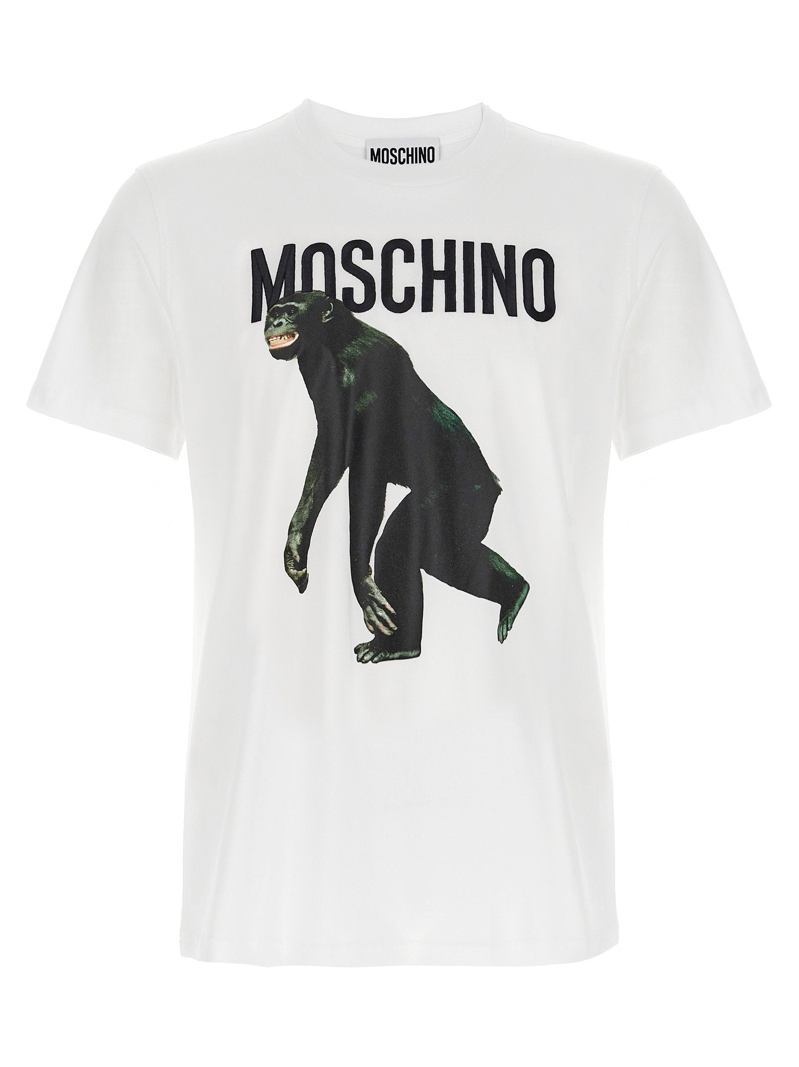 Moschino Logo Embroidery T-shirt – 100% cotton