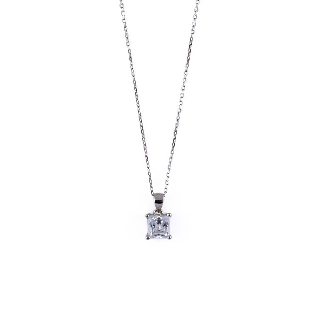 Prinjal Jewellers Square Diamond Pendant Set For Women - view 3