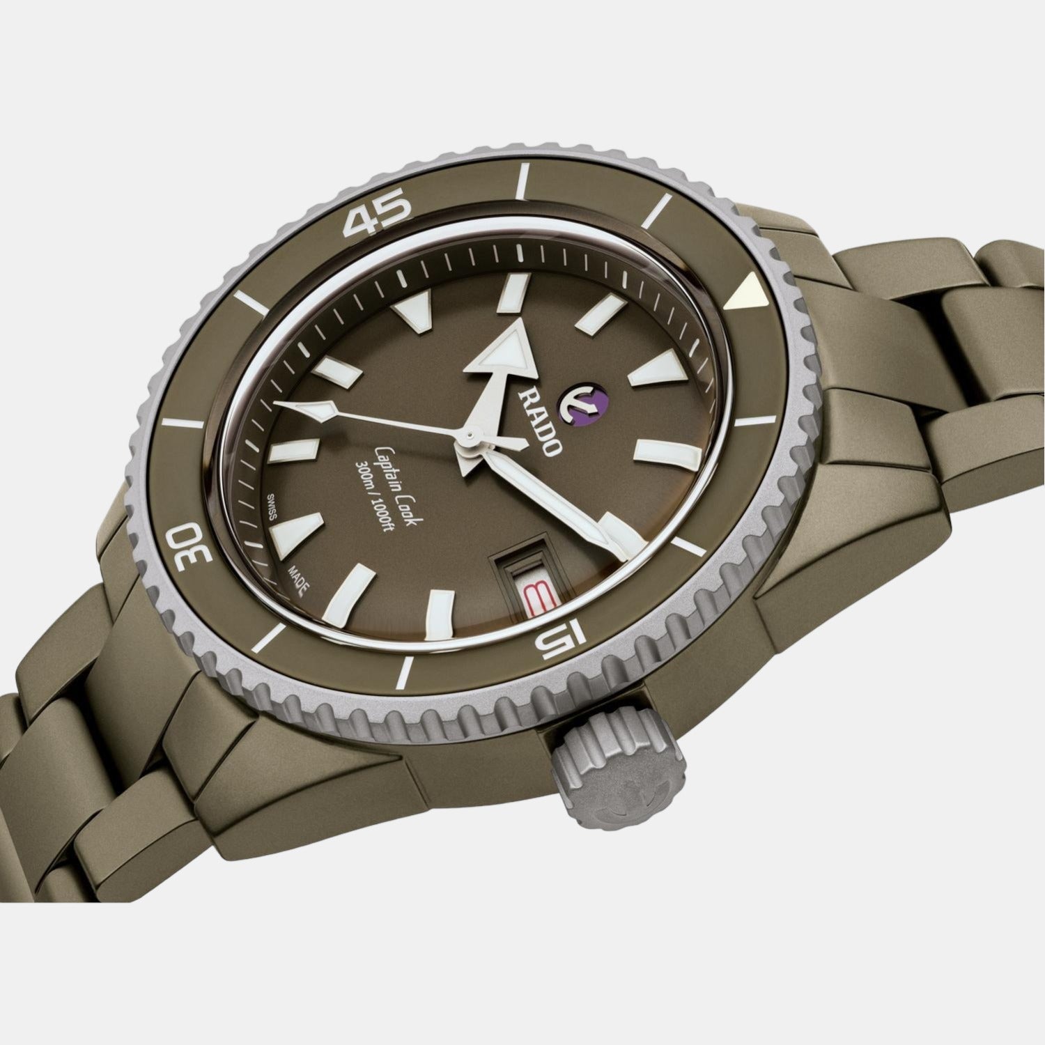 Rado Captain Cook Men Automatic Green Dial Analog Stainless Steel Watch R32130312 - view 2