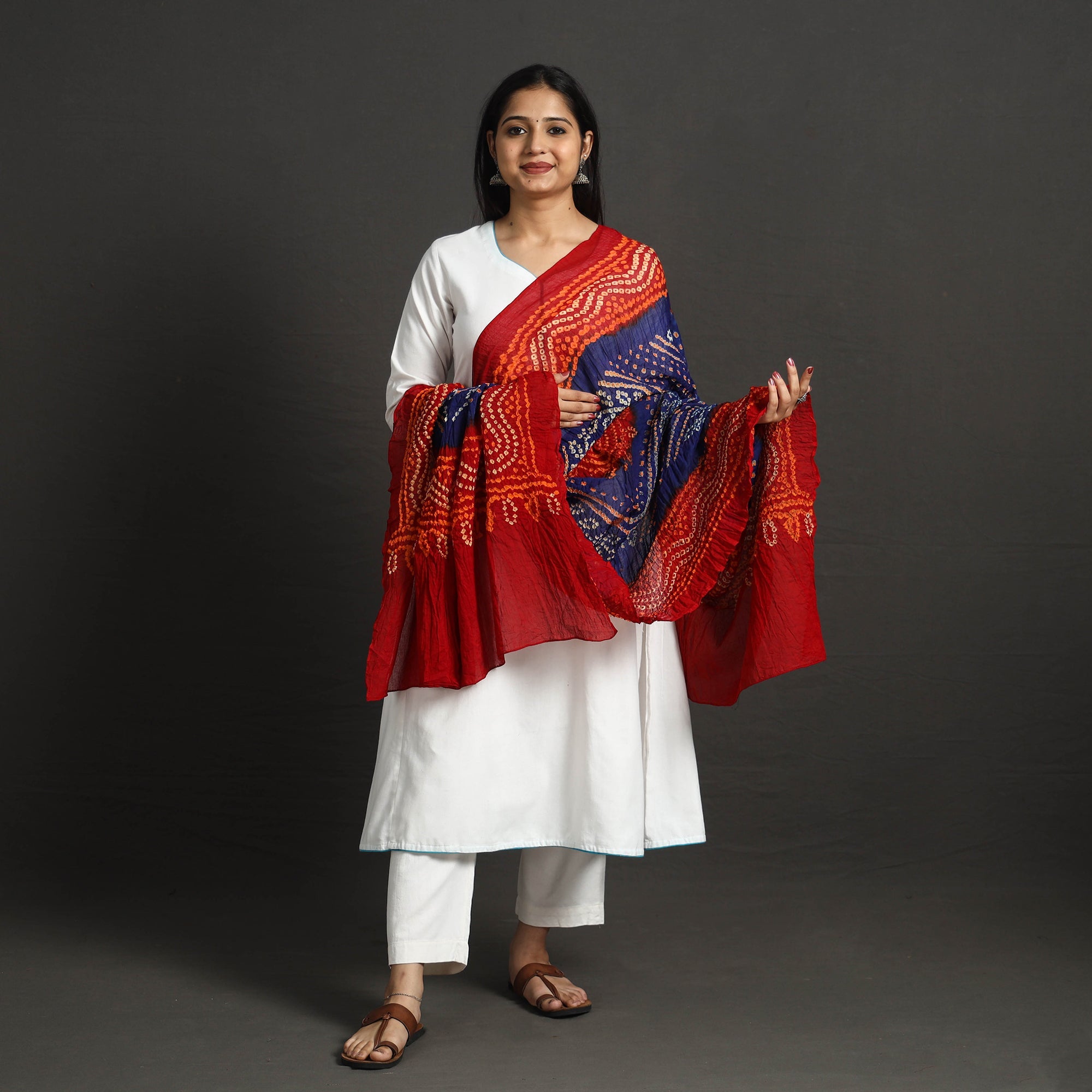 KACHCHH JI CHHAAP Kutch Tie-Dye Cotton Bandhani Dupatta 21 - view 2