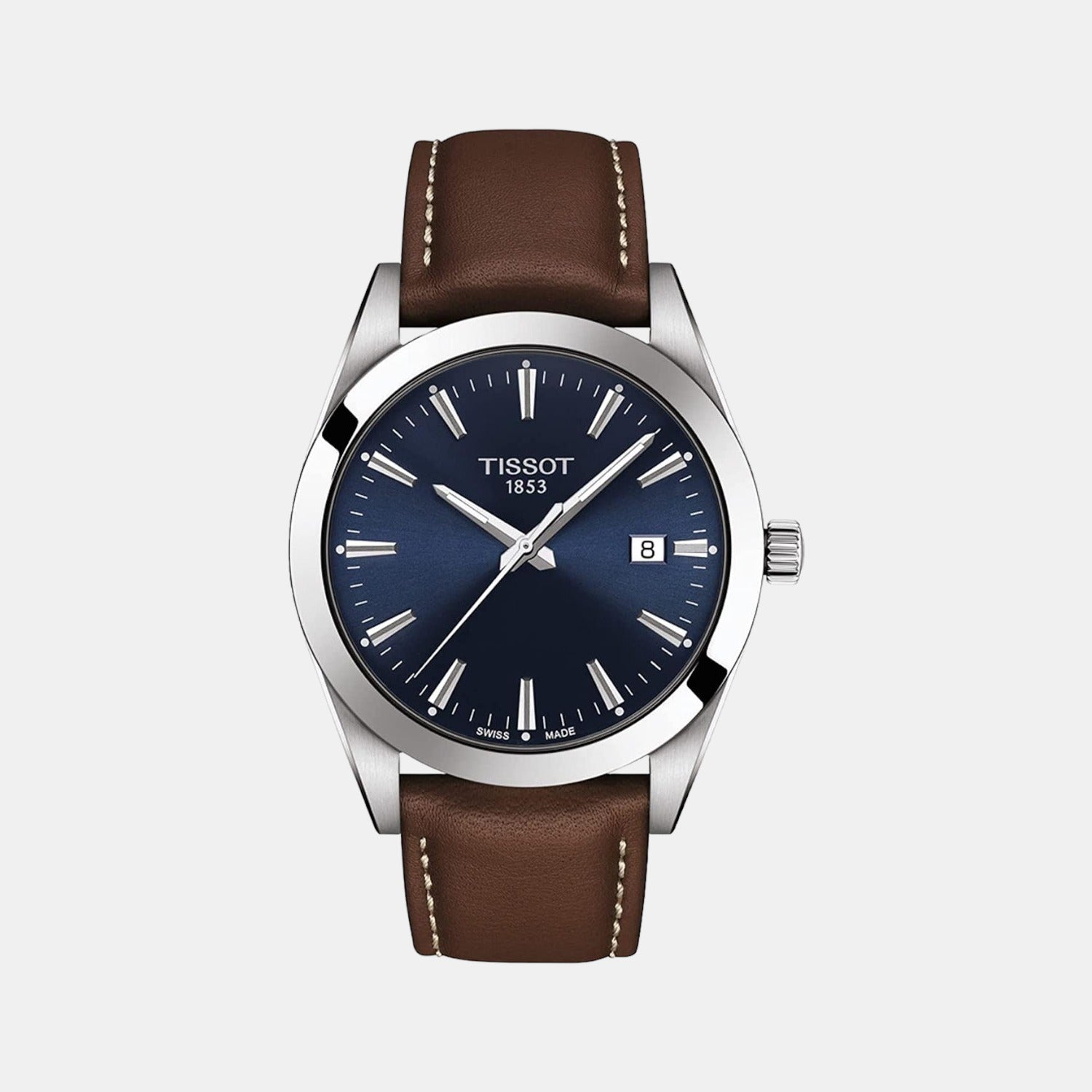 Tissot Gentleman Men Analog Leather Watch T1274101604100