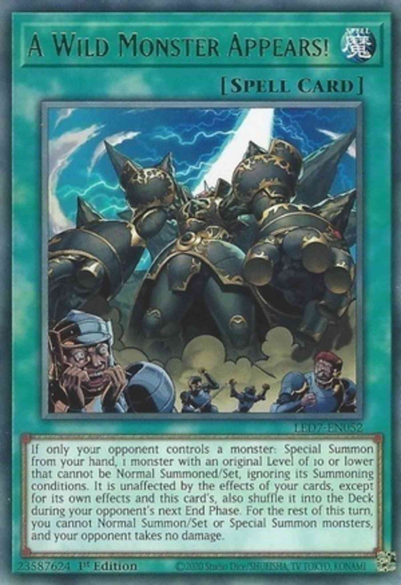 Yu-Gi-Oh! A Wild Monster Appears! - LED7-EN052 - Rare - 1st Edition
