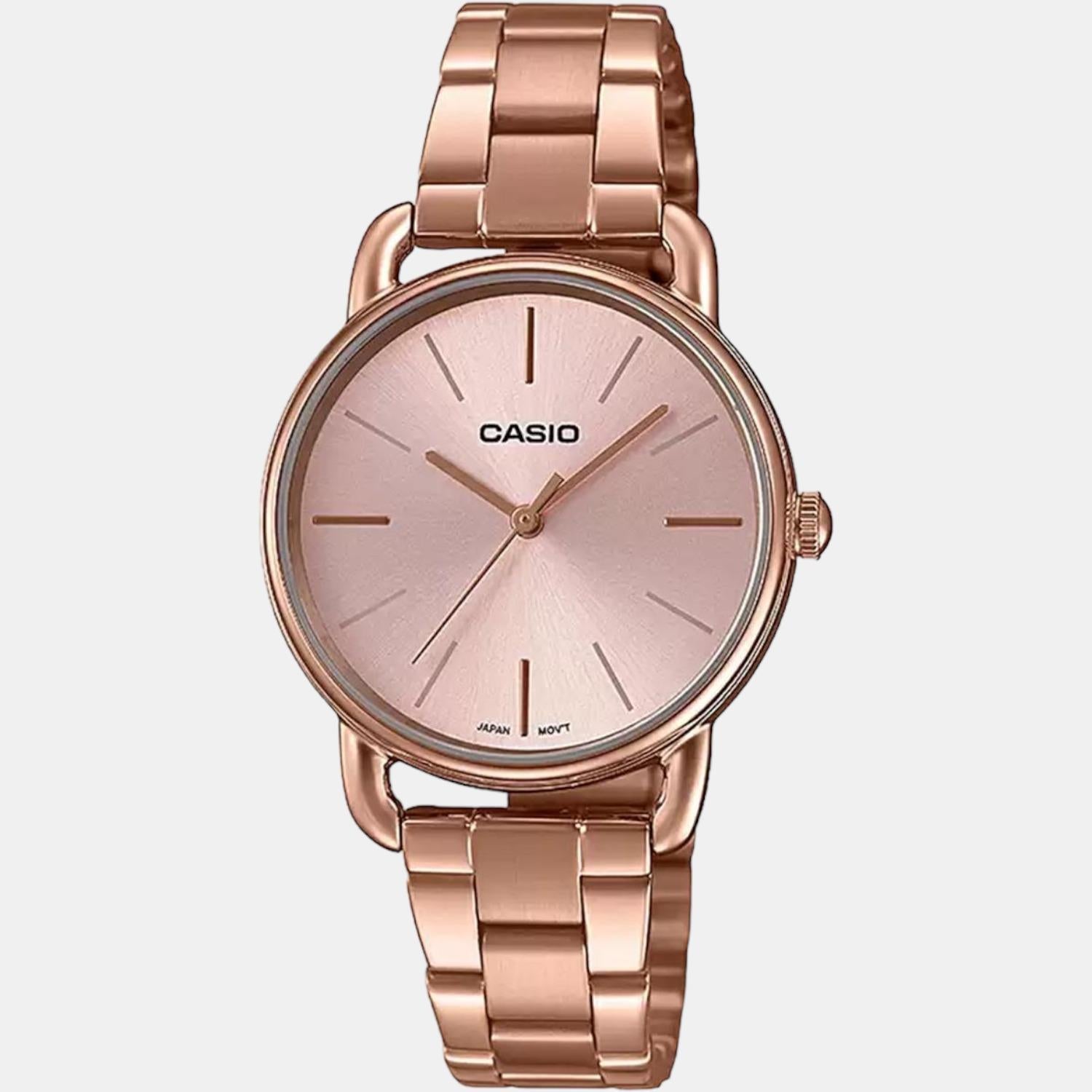 Casio Enticer Women Quartz Rose Gold Dial Analog Stainless Steel Watch A1795 - view 2