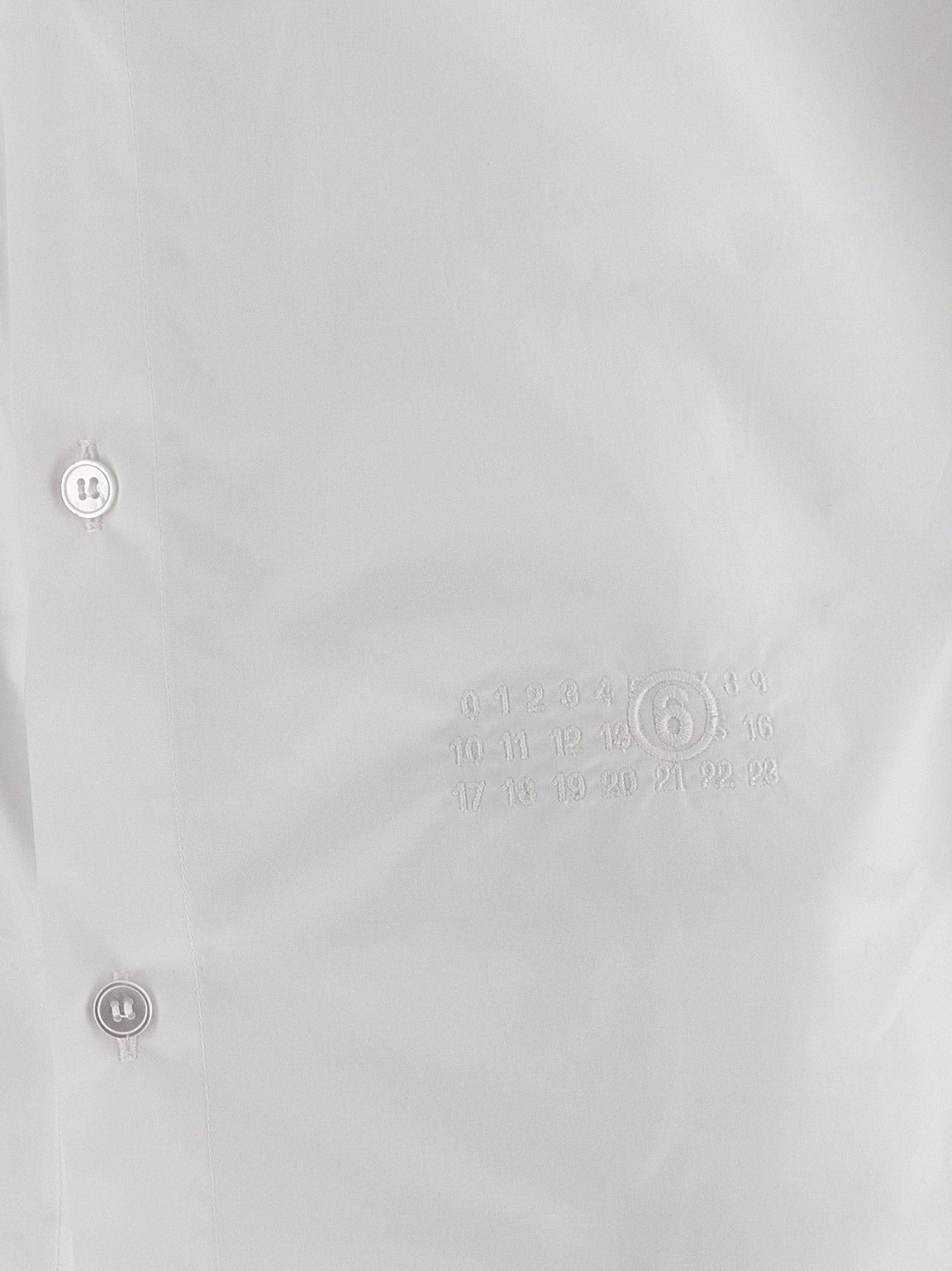 Mm6 Maison Margiela Numeric Signature Mm6 Embroidered Shirt - view 4
