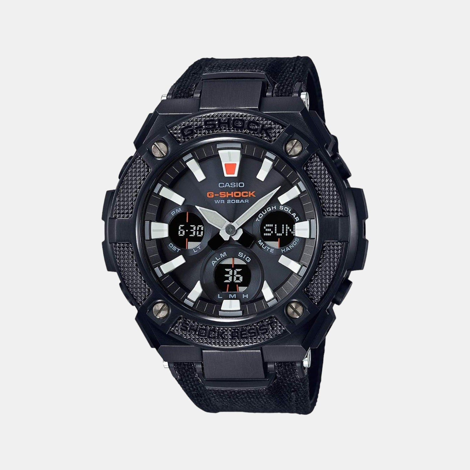 Casio G-Shock Men Quartz Black Dial Analog-Digital Leather Watch G858