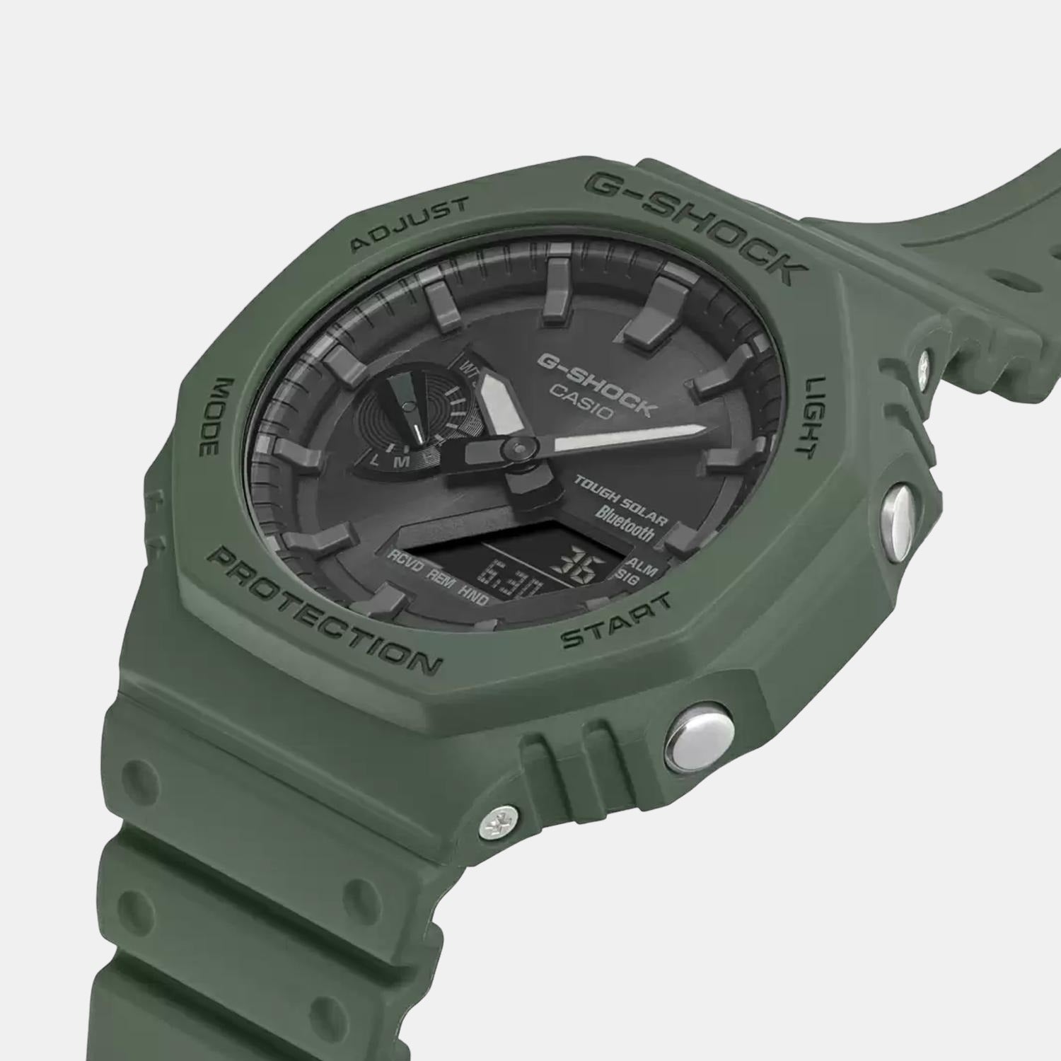 Casio G-Shock Men Quartz Black Dial Analog-Digital Resin Watch G1244 - view 2