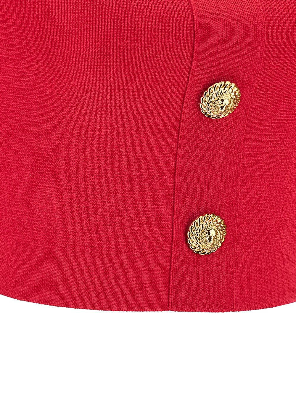 Balmain Knit bralette top with buttons - view 2