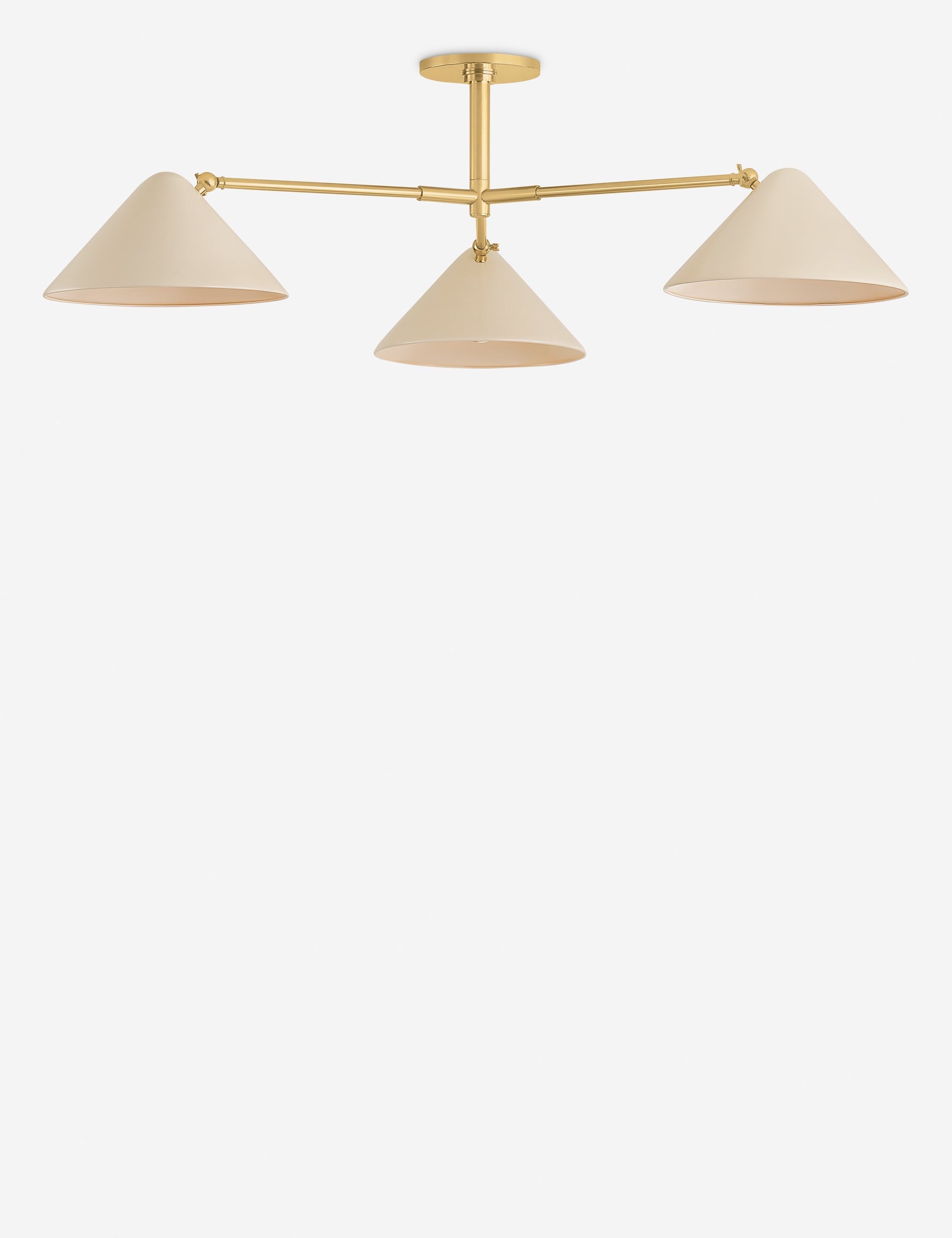 Lulu and Georgia Citrine Semi-Flush Mount Light - view 2