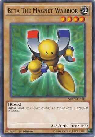 Yu-Gi-Oh! Beta the Magnet Warrior - SDMY-EN008 - Common - 1st Edition