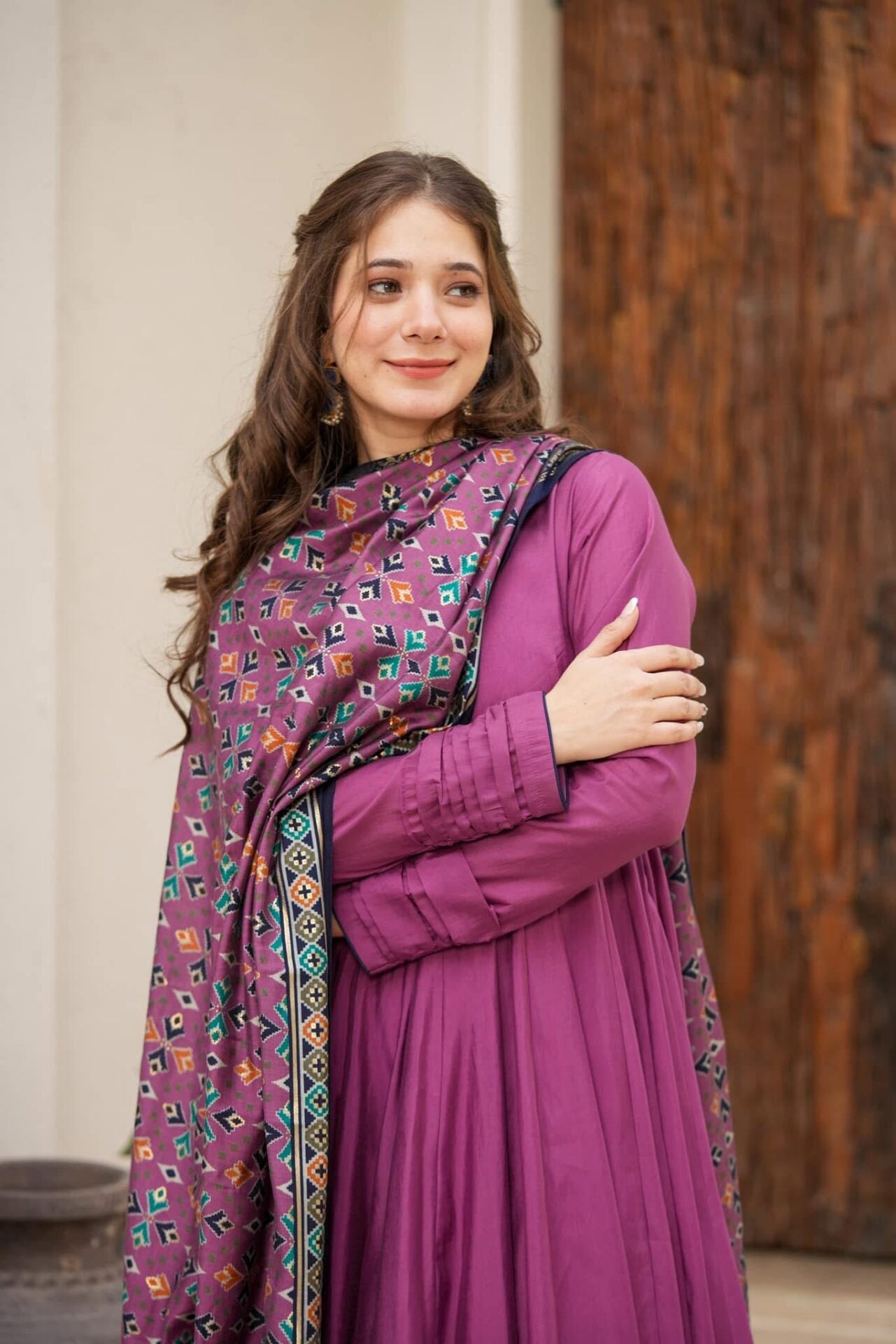 Idaho-o Kashni purple new muslin suit set - view 5