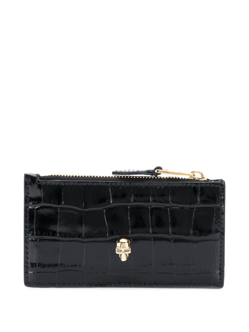 Alexander McQueen Skull zipped leather card case - view 8