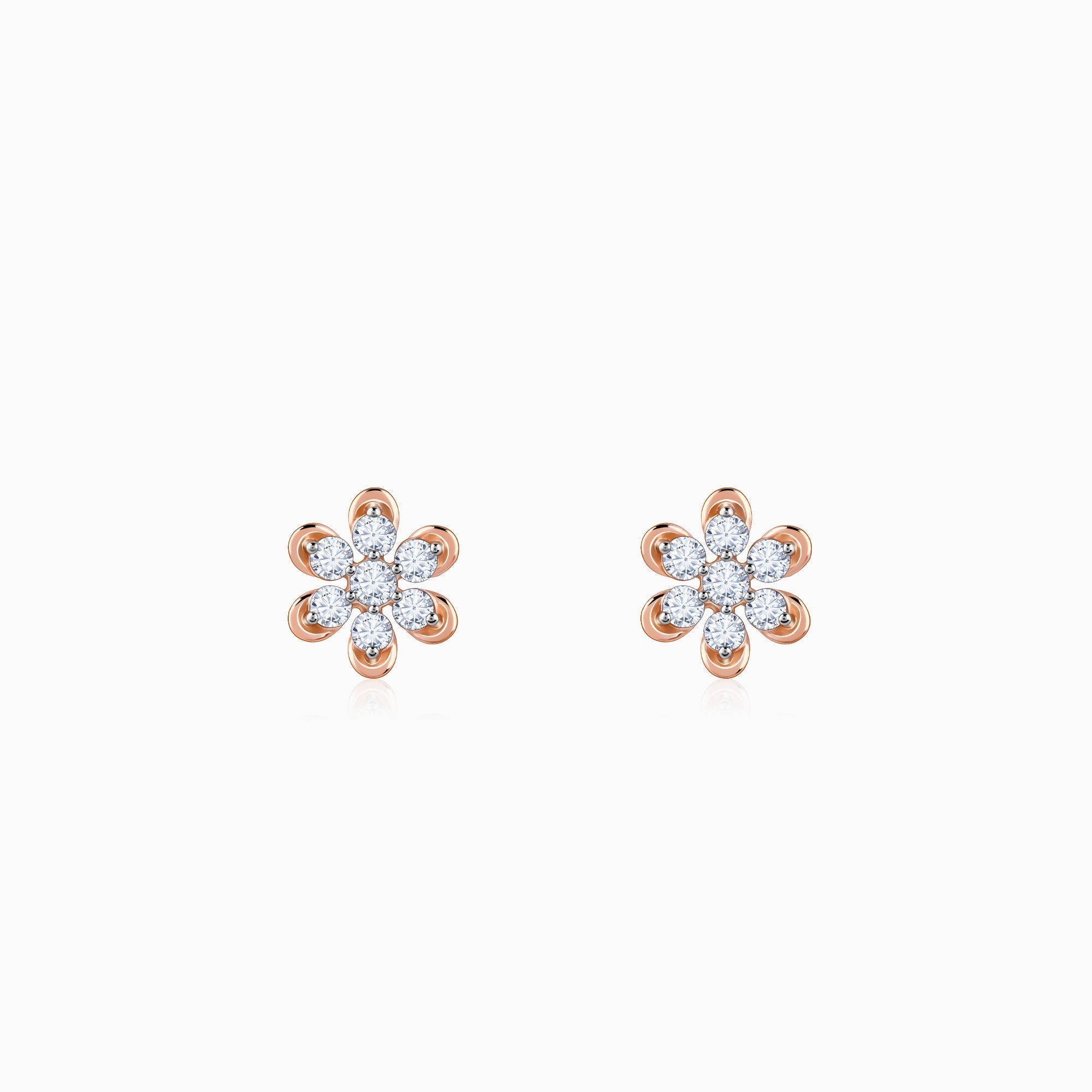 GIVA Jewellery Gold Blossom Burst Earrings