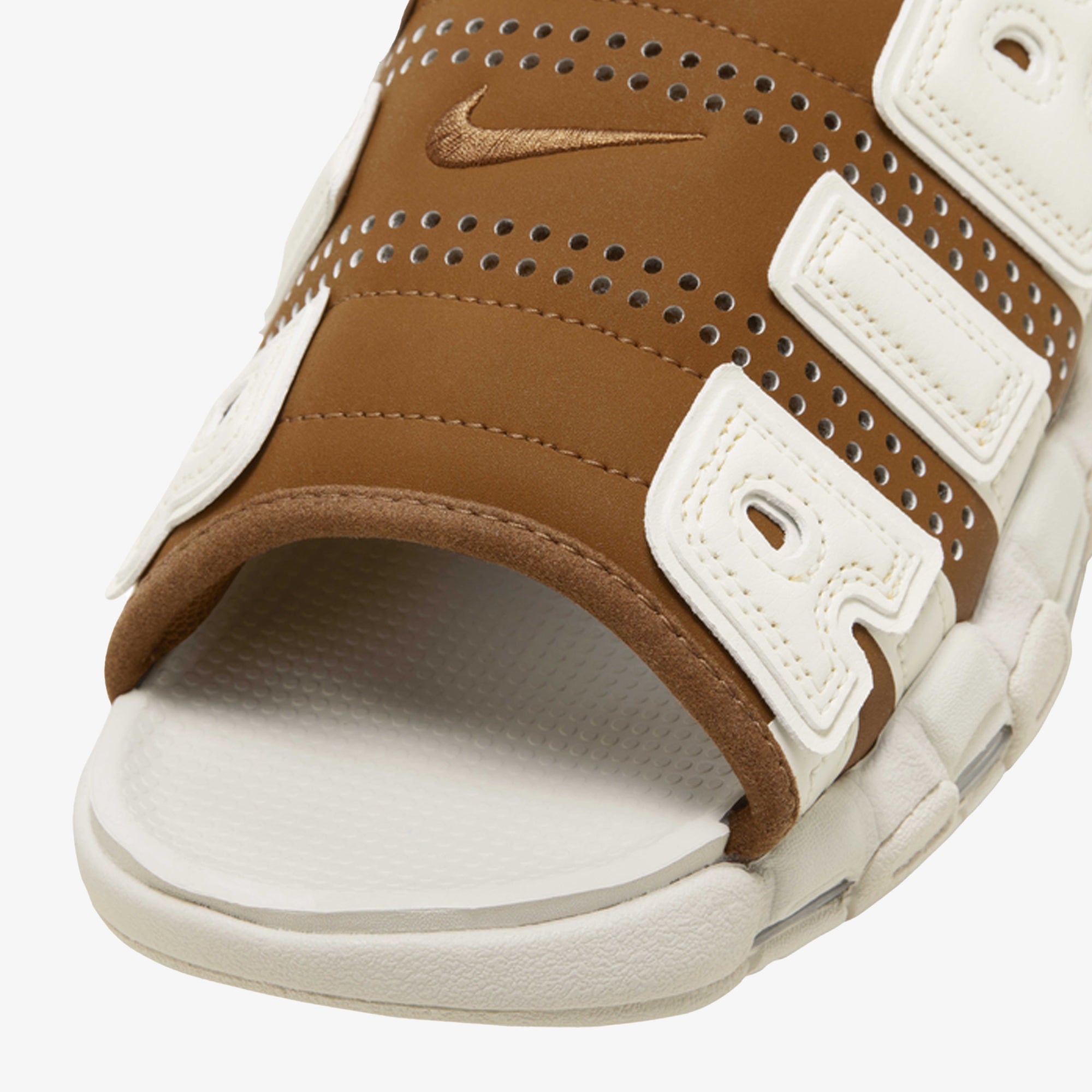 Nike Jordan | Air More Uptempo { Lt British Tan/sail-lt Orewood Brn-clear - view 4