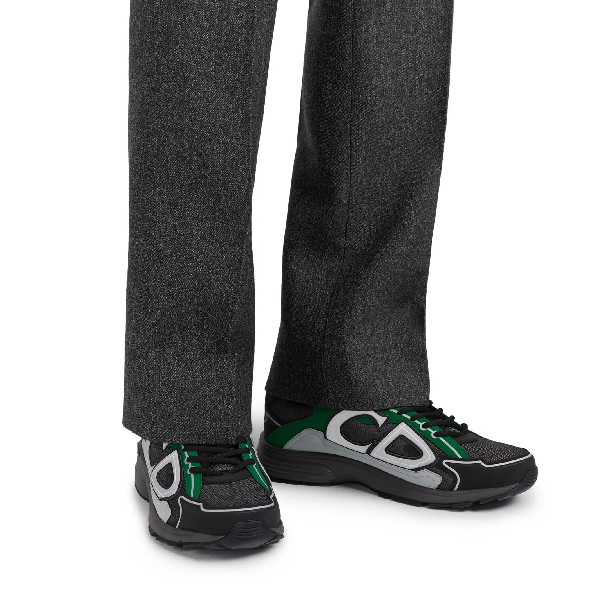 Dior B30 Mesh Deep Grey Green Black Trainer - view 6