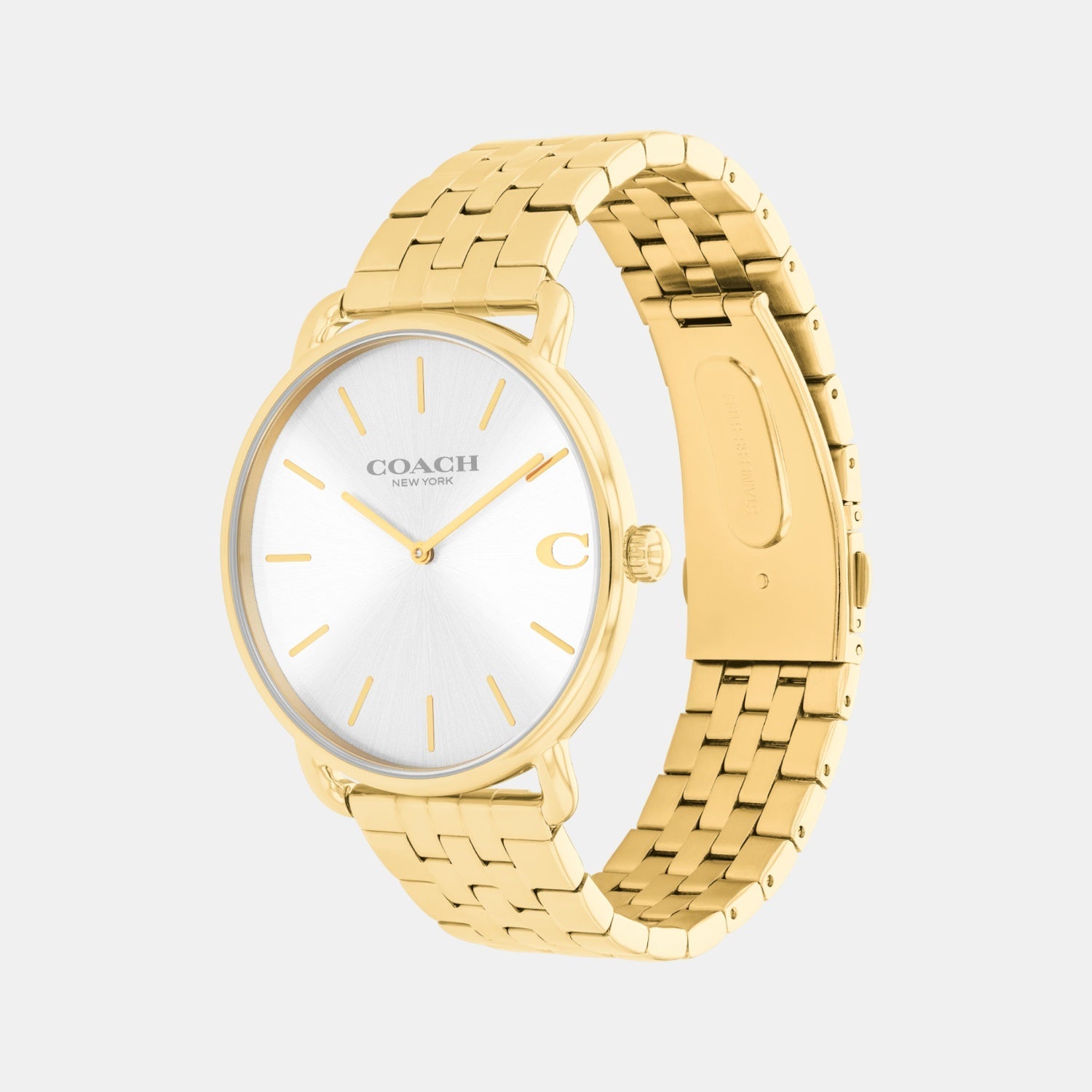 Coach Elliot Men Quartz Silver White Dial Analog Stainless Steel Watch 14602747 - view 2