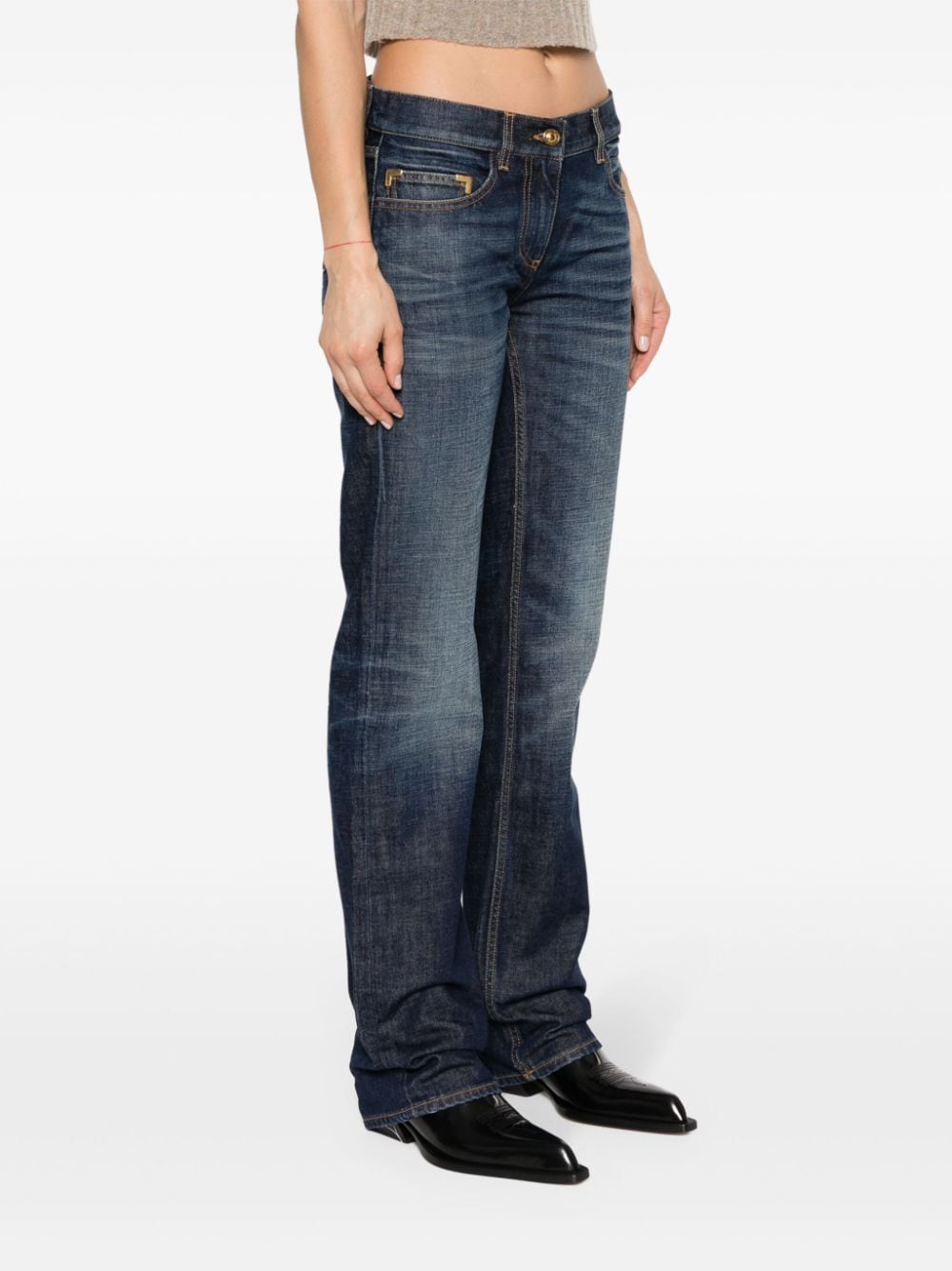 Palm Angels Straight leg denim jeans - view 2