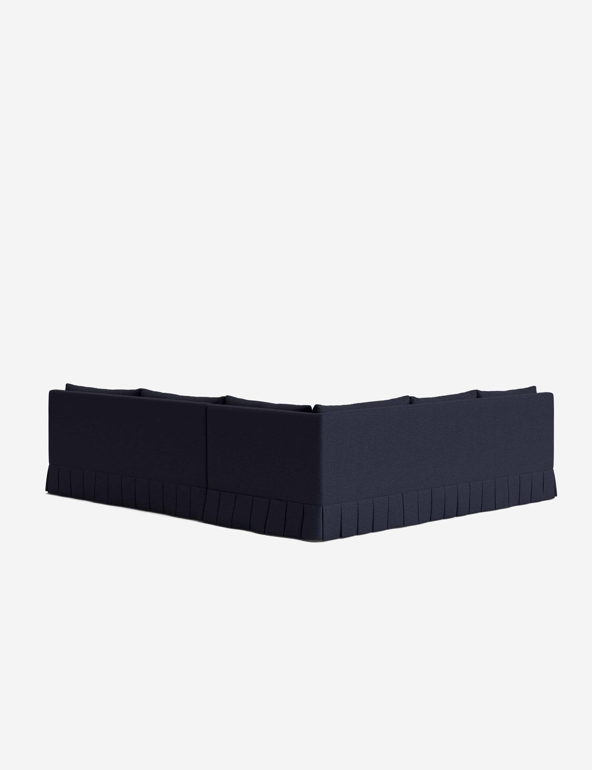 Lulu and Georgia Portola Luxe Depth Pleated Corner Sectional Sofa - view 112