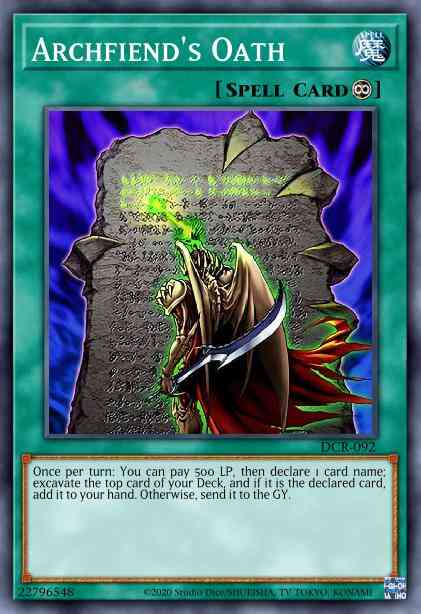 Yu-Gi-Oh! Archfiend's Oath - DR1-EN254 - Common - Unlimited
