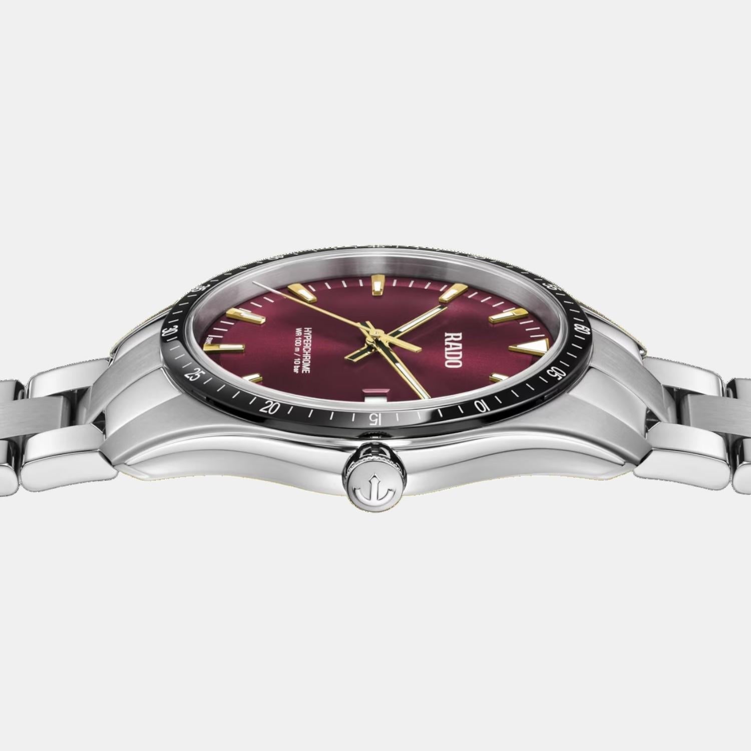 Rado Florence Unisex Quartz Burgundy Dial Analog Stainless Steel Watch R32502403 - view 3