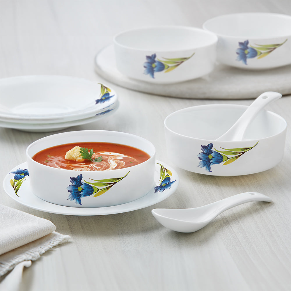My Borosil Larah by Borosil Nina Soup Bowl w Saucer Set