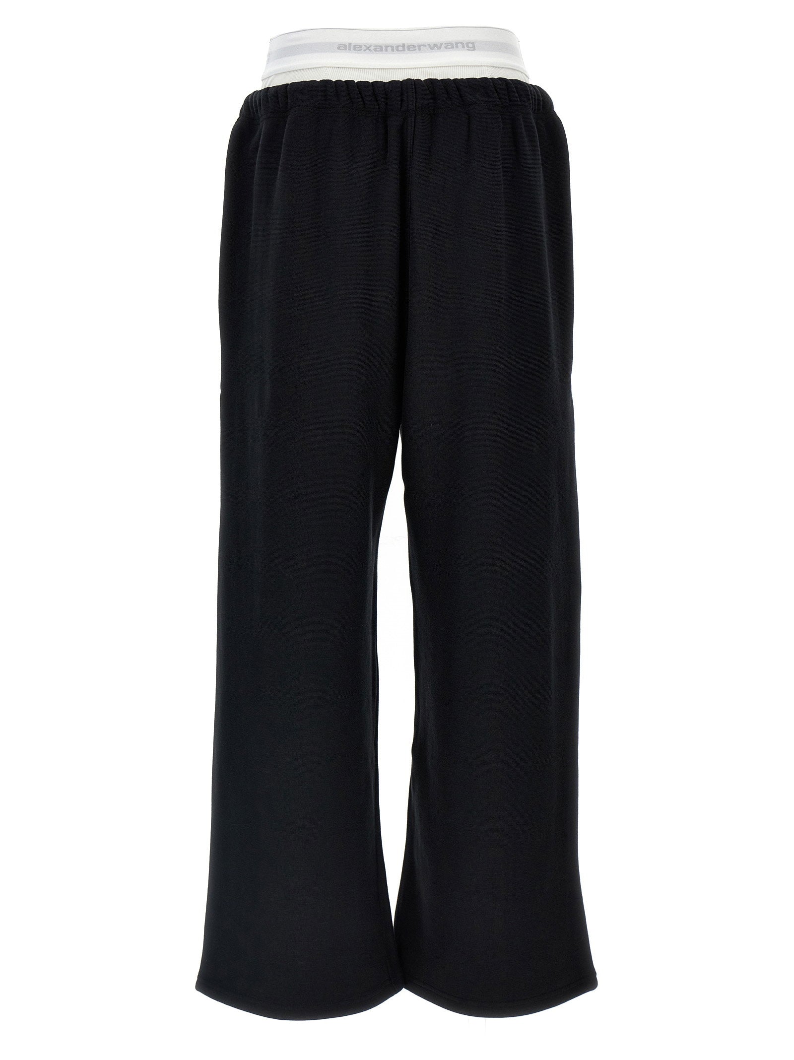 T By Alexander Wang Wide Leg W/ Logo Elastic Exposed Brief Joggers - view 2