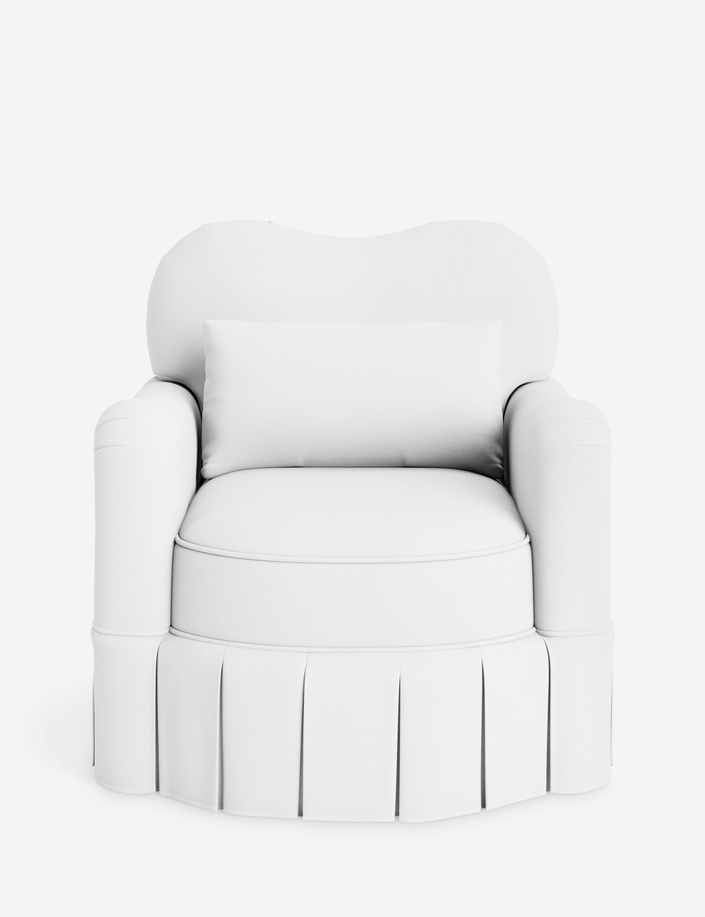 Lulu and Georgia Middleton Skirted Accent Chair by Ginny Macdonald - view 12