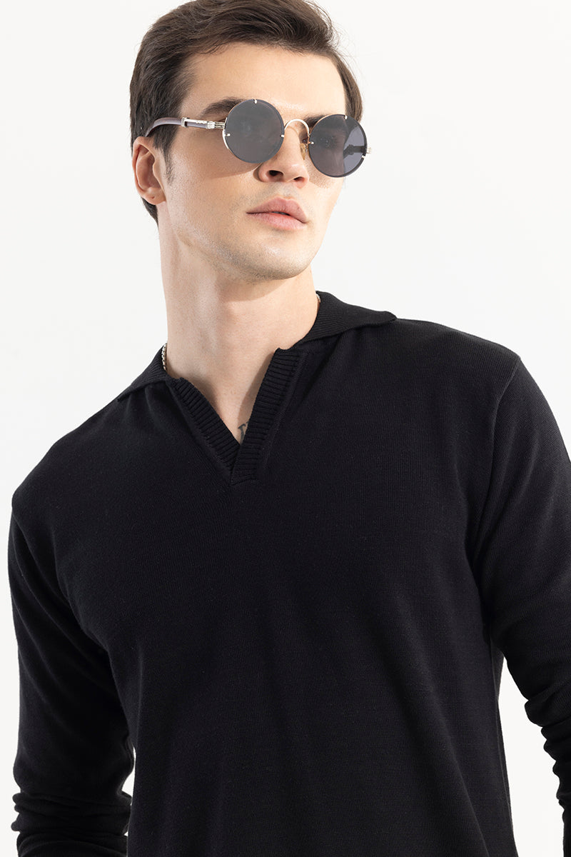 SNITCH EliteEdge Black Full Sleeve Polo - view 4