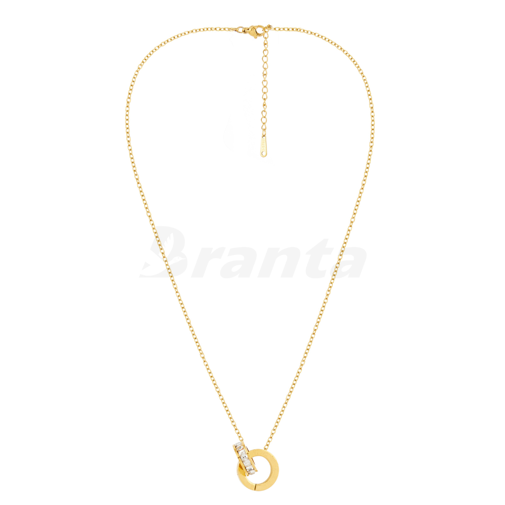Branta Eternity Roman Numerals Circle Necklace - view 4