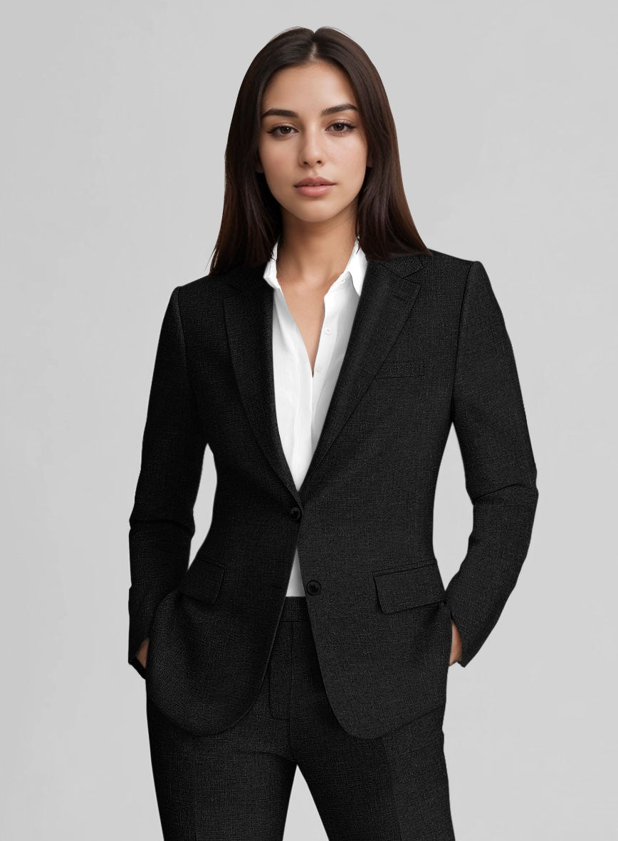 StudioSuits Women's Black Linen Suit - view 2